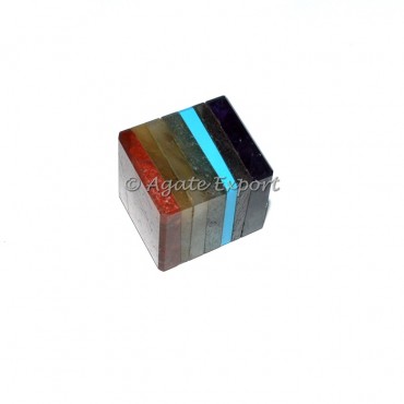 Chakra Bonded Hexahedron Cube