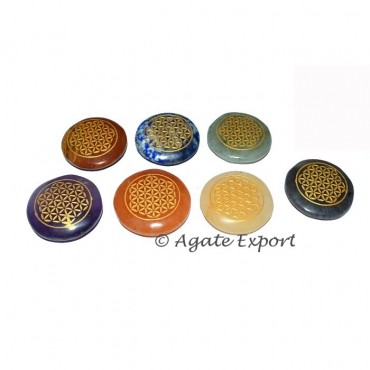 Flower of Life Chakra Disc Set