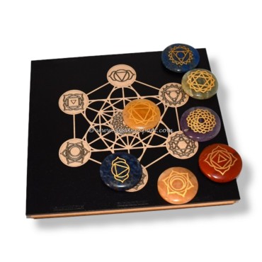 Chakra Stones With Metatron Box